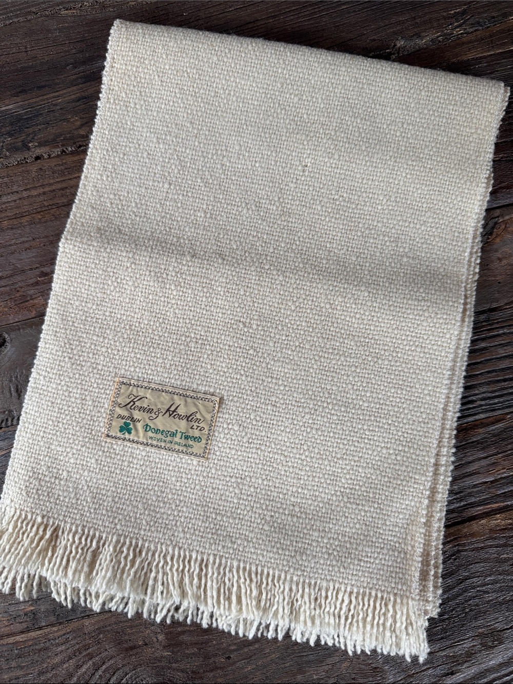 Kevin & Howlin vintage donegal tweed Ireland scarf